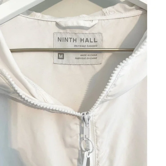 Ninth Hall Milas White & Reflective Striped Anorak Jacket - Picture 5 of 5